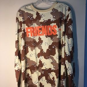 Vlone sand camo friends crewneck